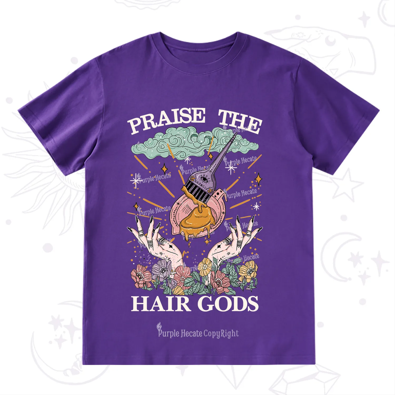 Purplehecate Praise The Hair Gods T-Shirt