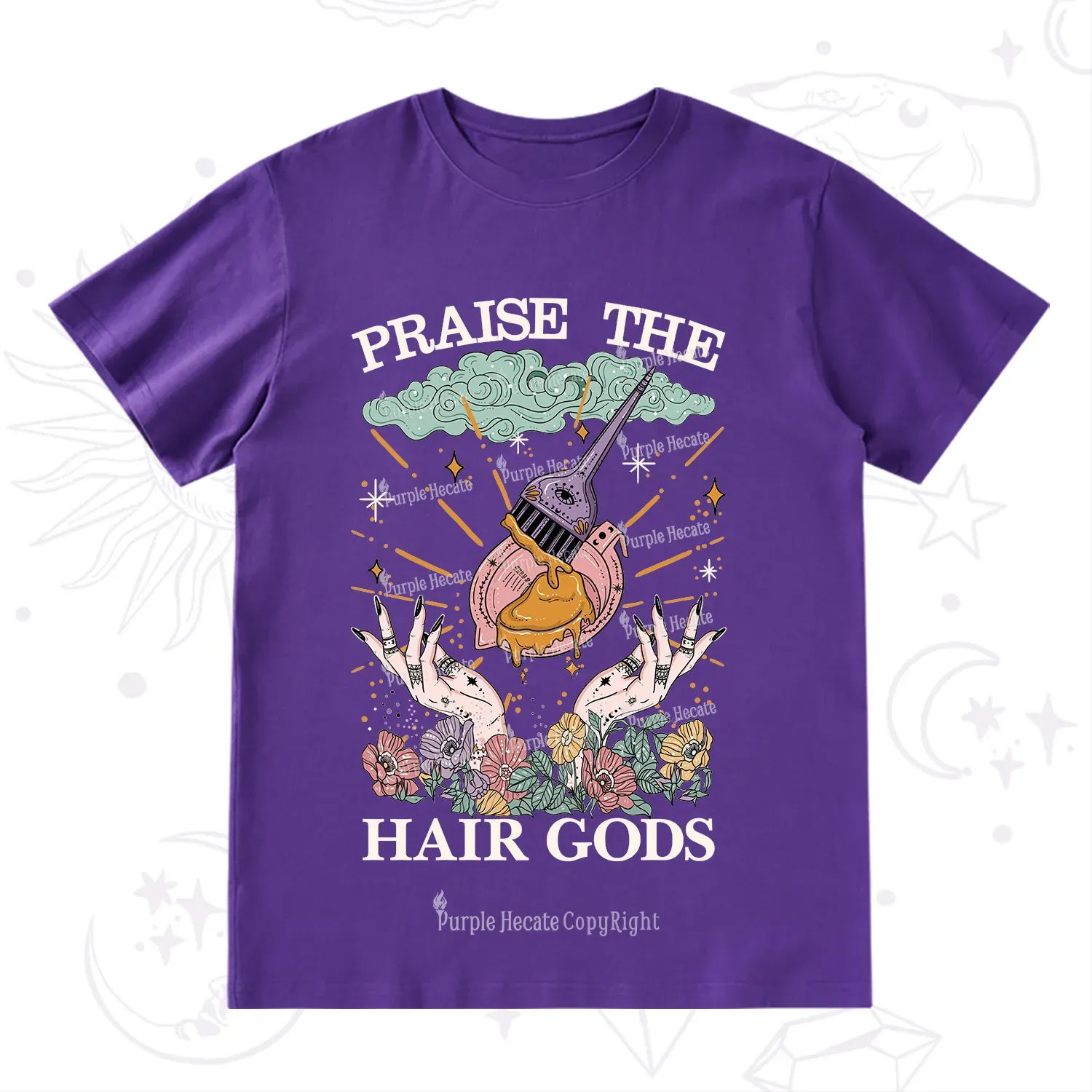 Purplehecate Praise The Hair Gods T-Shirt