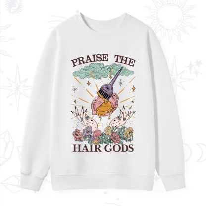 Purplehecate Praise The Hair Gods Sweatshirt