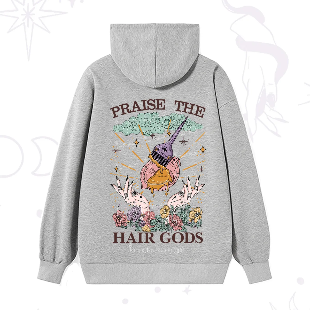 Purplehecate Praise The Hair Gods Hoodie