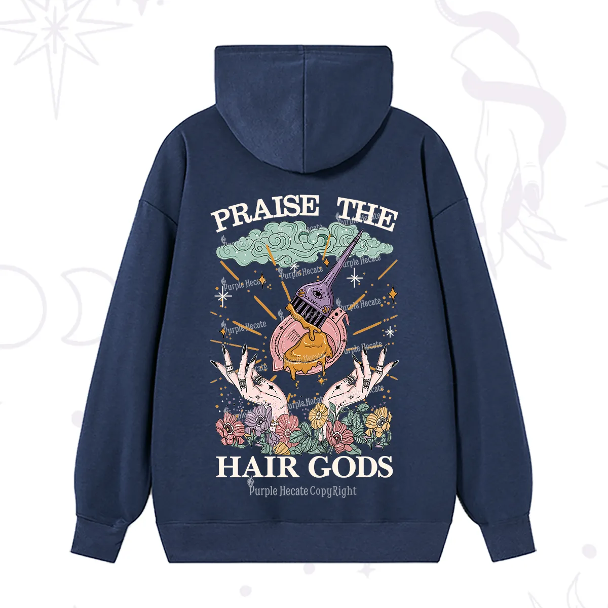 Purplehecate Praise The Hair Gods Hoodie