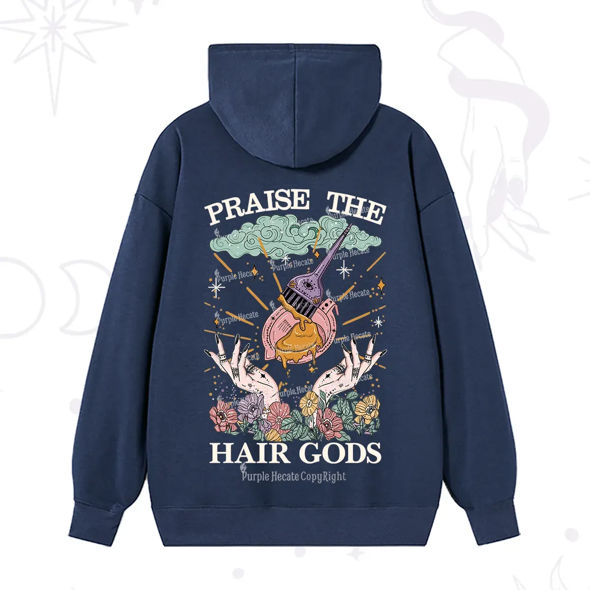 Purplehecate Praise The Hair Gods Hoodie