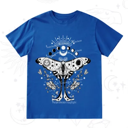 Purplehecate Moonlit Celestial Moth T-Shirt