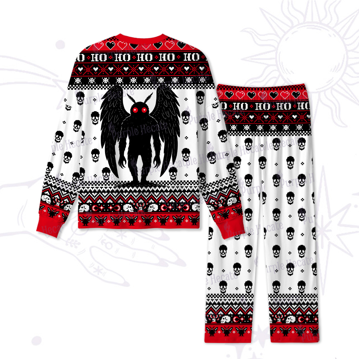 Purplehecate The Mothmen Christmas Pajamas