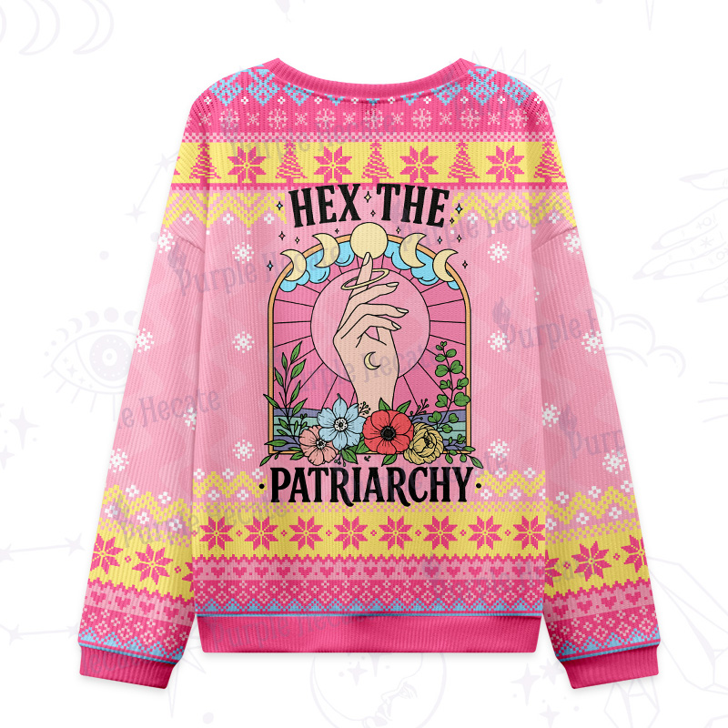 Purplehecate Hex The Patriarchy Ugly Christmas Sweatshirts
