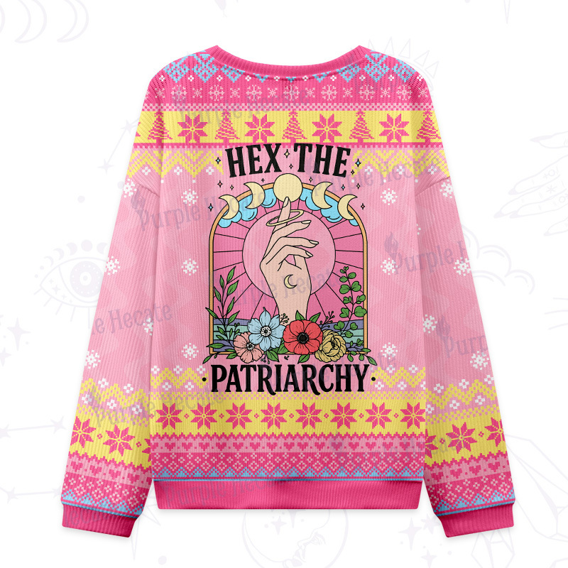Purplehecate Hex The Patriarchy Ugly Christmas Sweatshirts