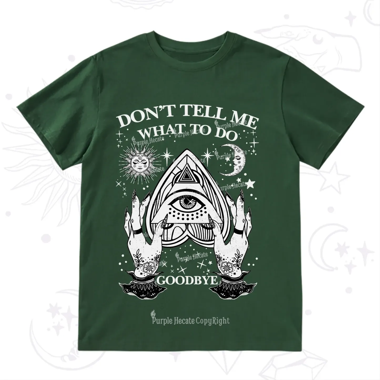 Purplehecate Don't Tell Me What To Do Witch Planchette Eye T-Shirt