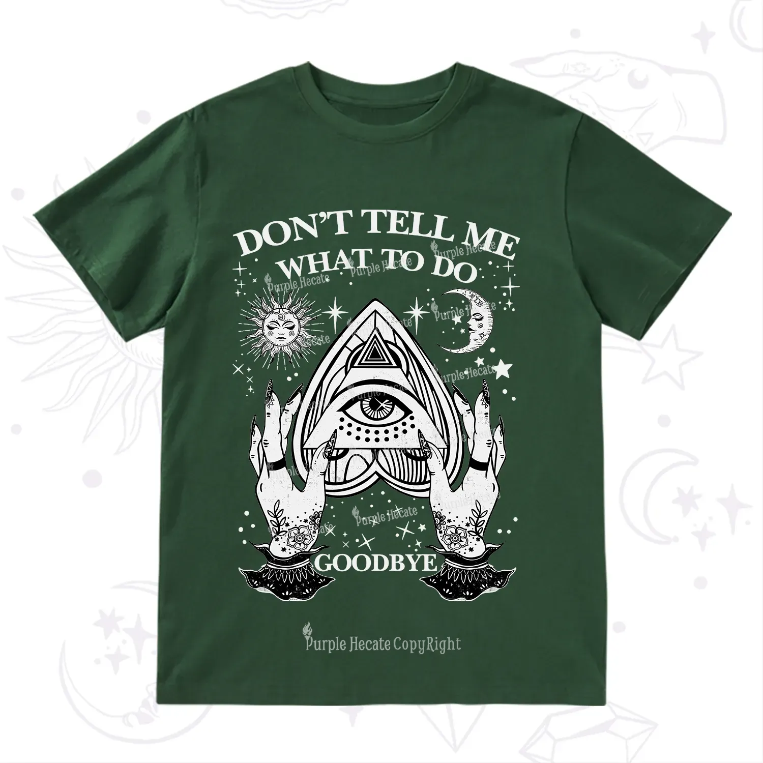 Purplehecate Don't Tell Me What To Do Witch Planchette Eye T-Shirt