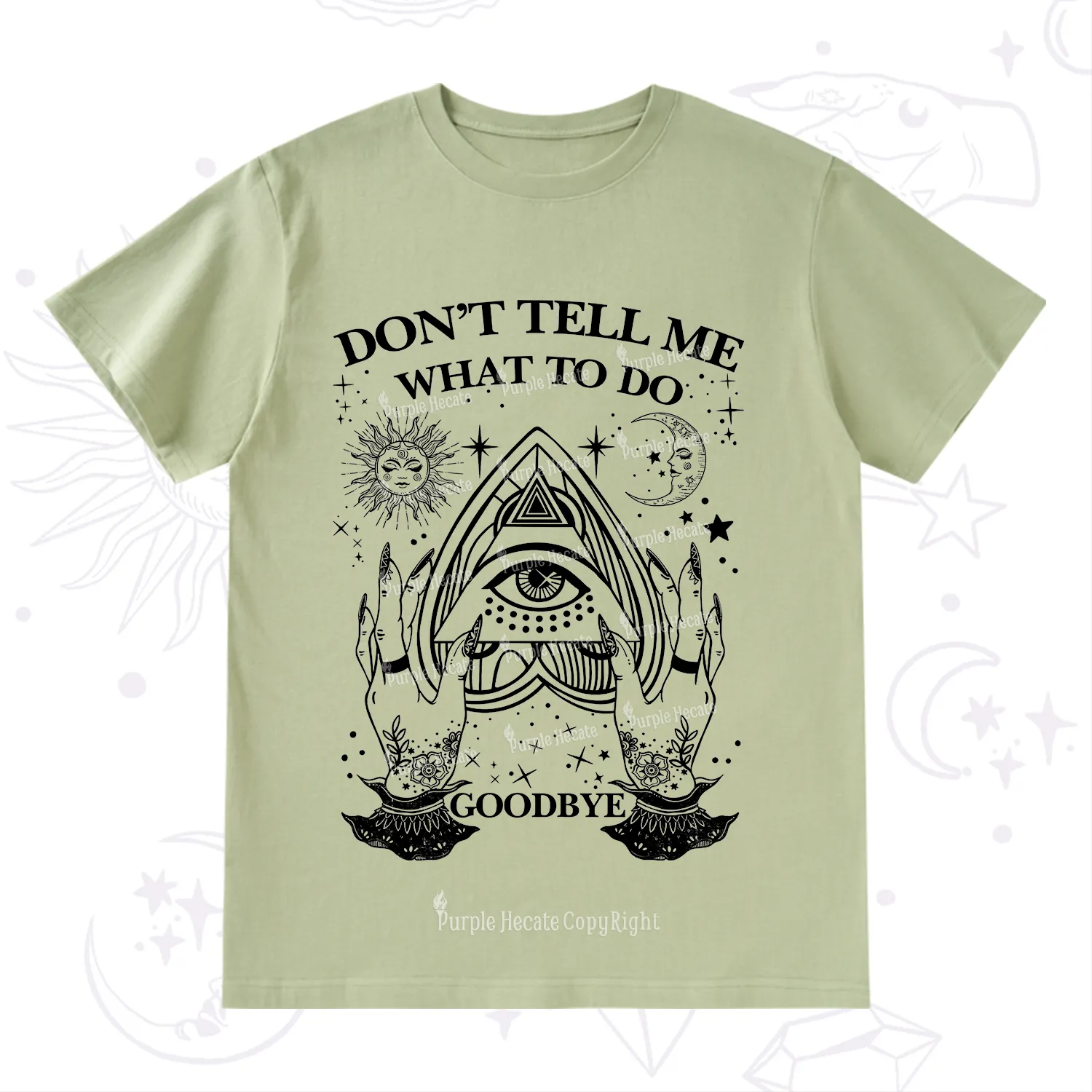 Purplehecate Don't Tell Me What To Do Witch Planchette Eye T-Shirt