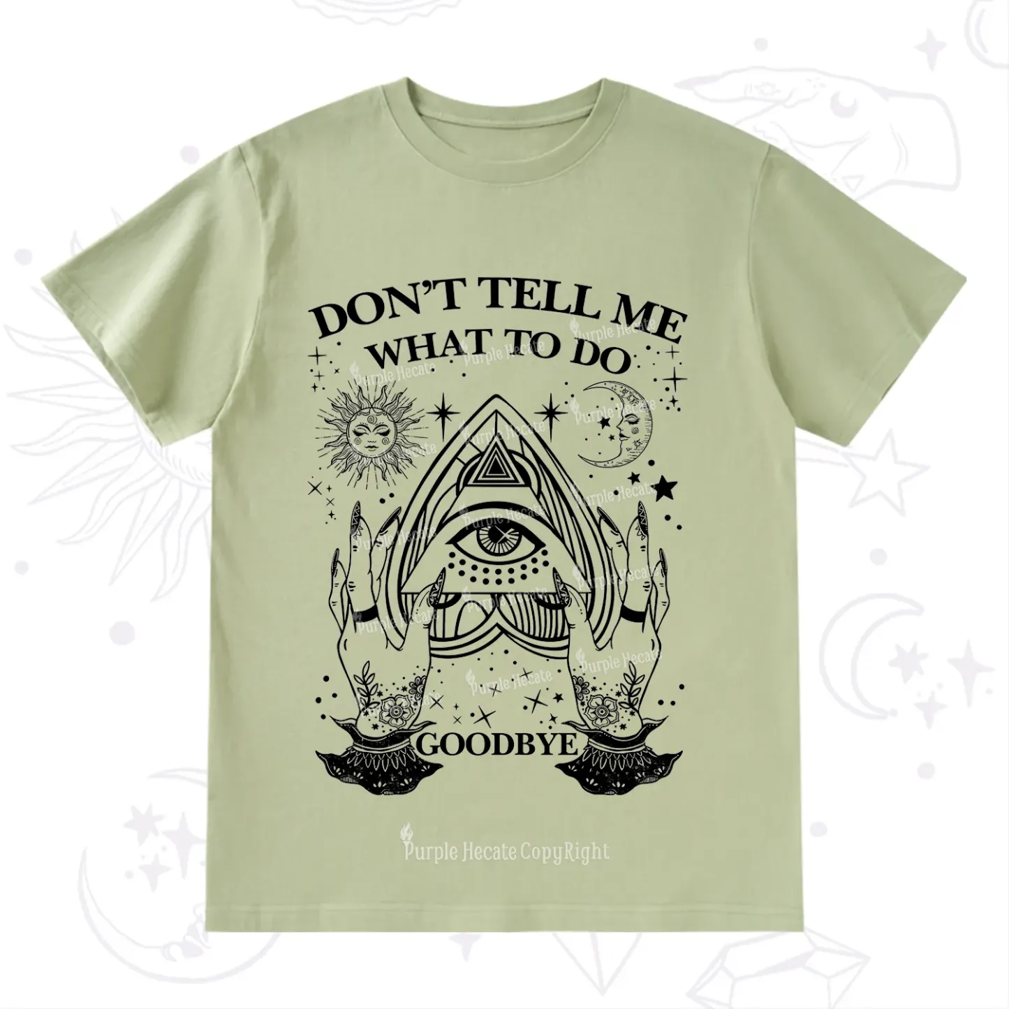 Purplehecate Don't Tell Me What To Do Witch Planchette Eye T-Shirt