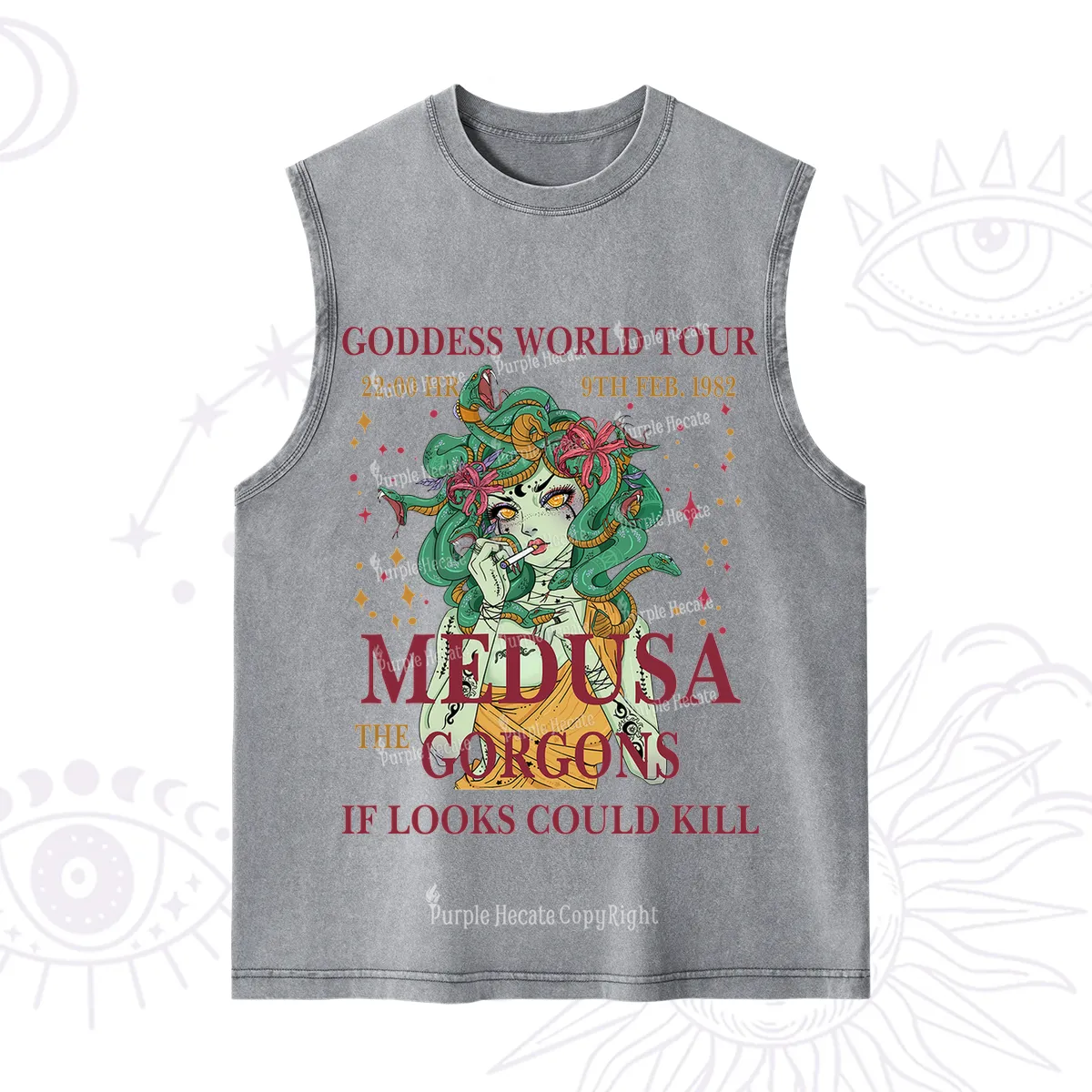 Purplehecate Medusa The Gorgons Washed Tank