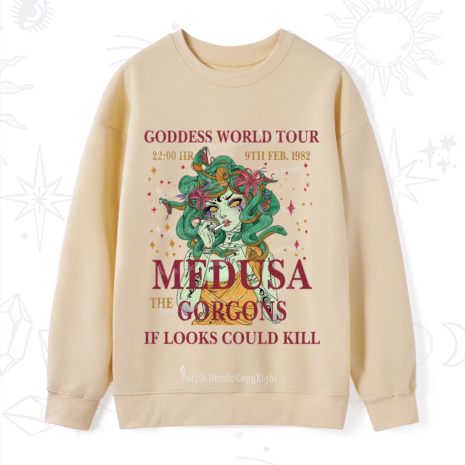 Purplehecate Medusa The Gorgons Sweatshirt