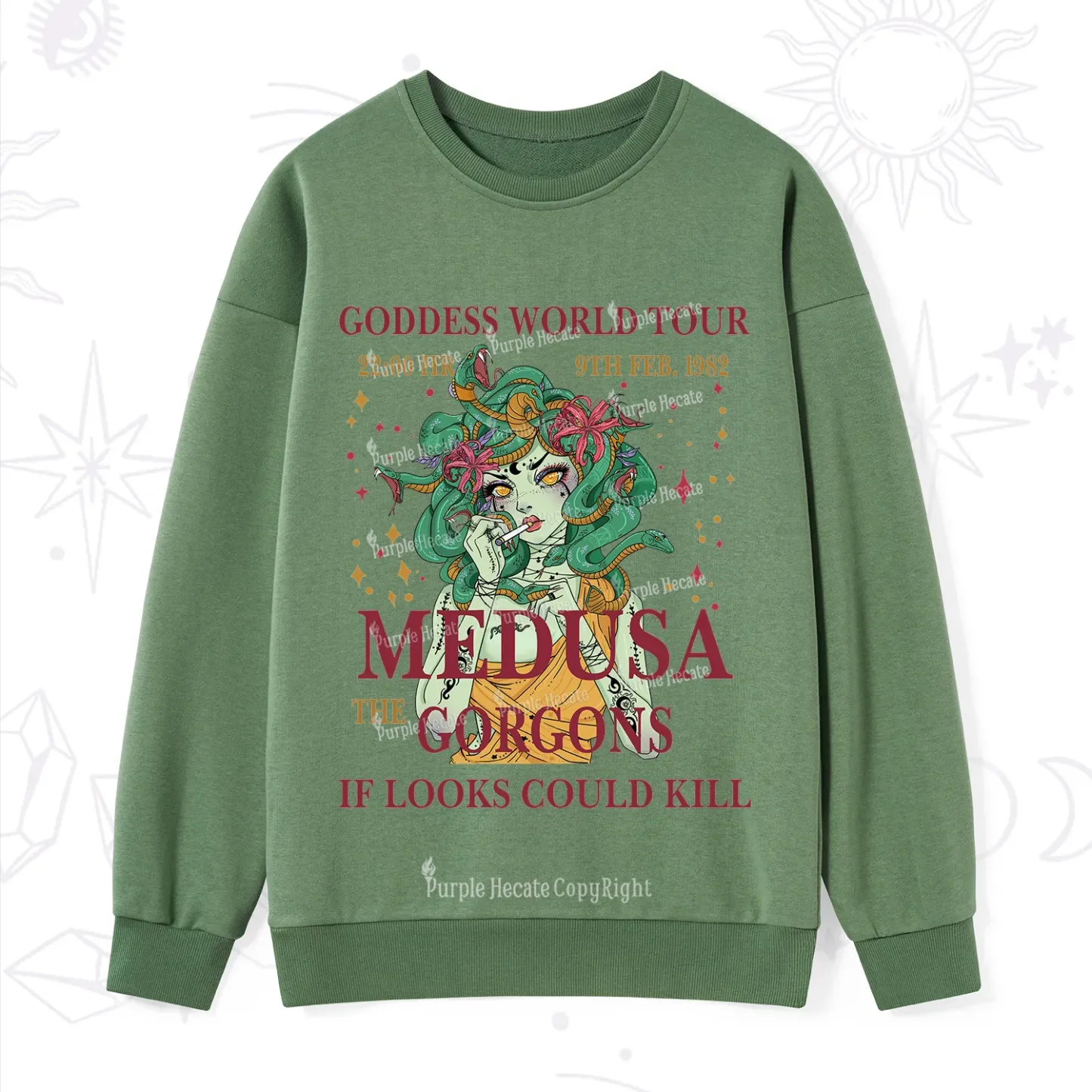 Purplehecate Medusa The Gorgons Sweatshirt