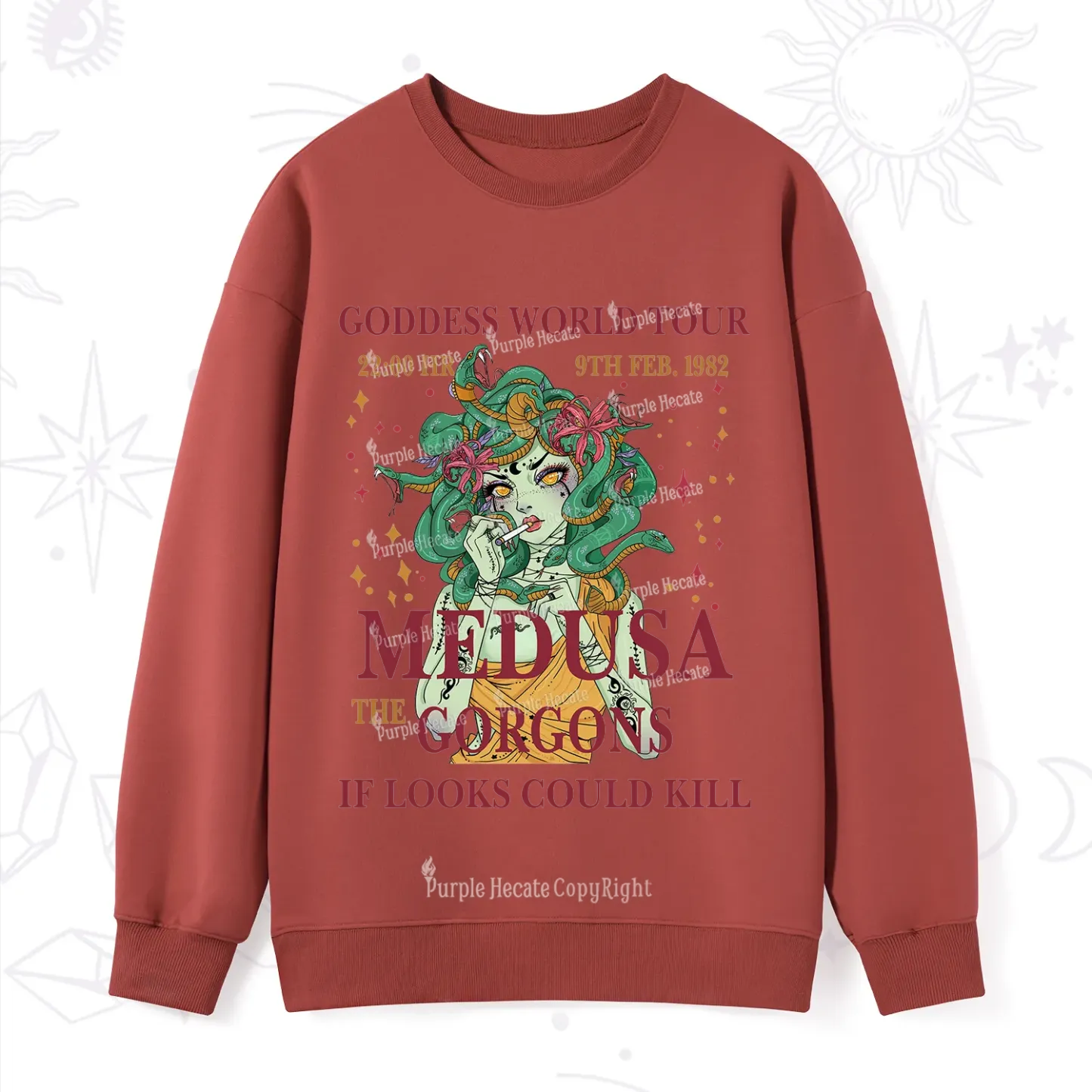 Purplehecate Medusa The Gorgons Sweatshirt