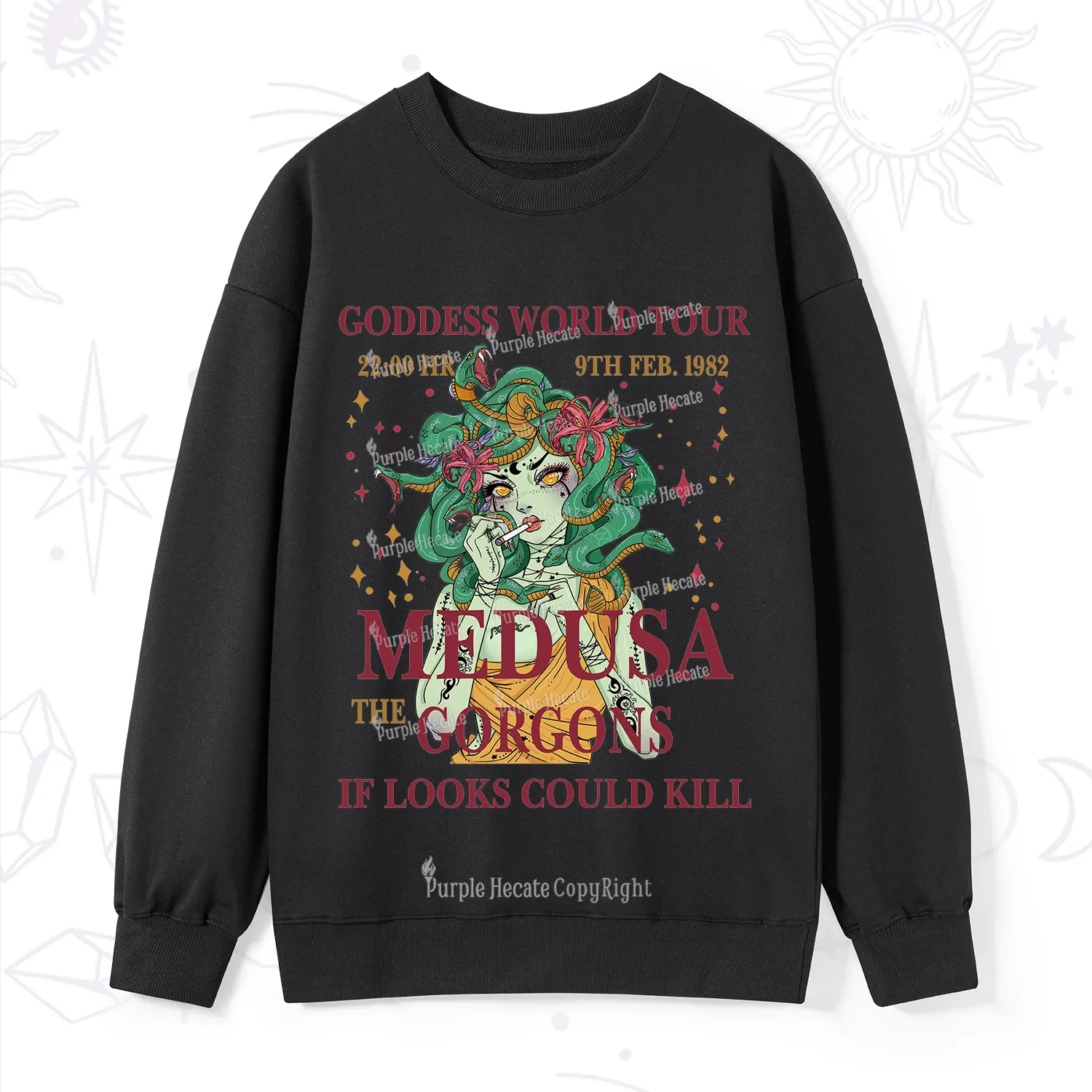 Purplehecate Medusa The Gorgons Sweatshirt