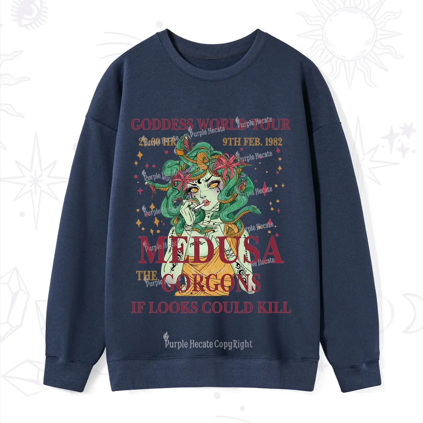 Purplehecate Medusa The Gorgons Sweatshirt