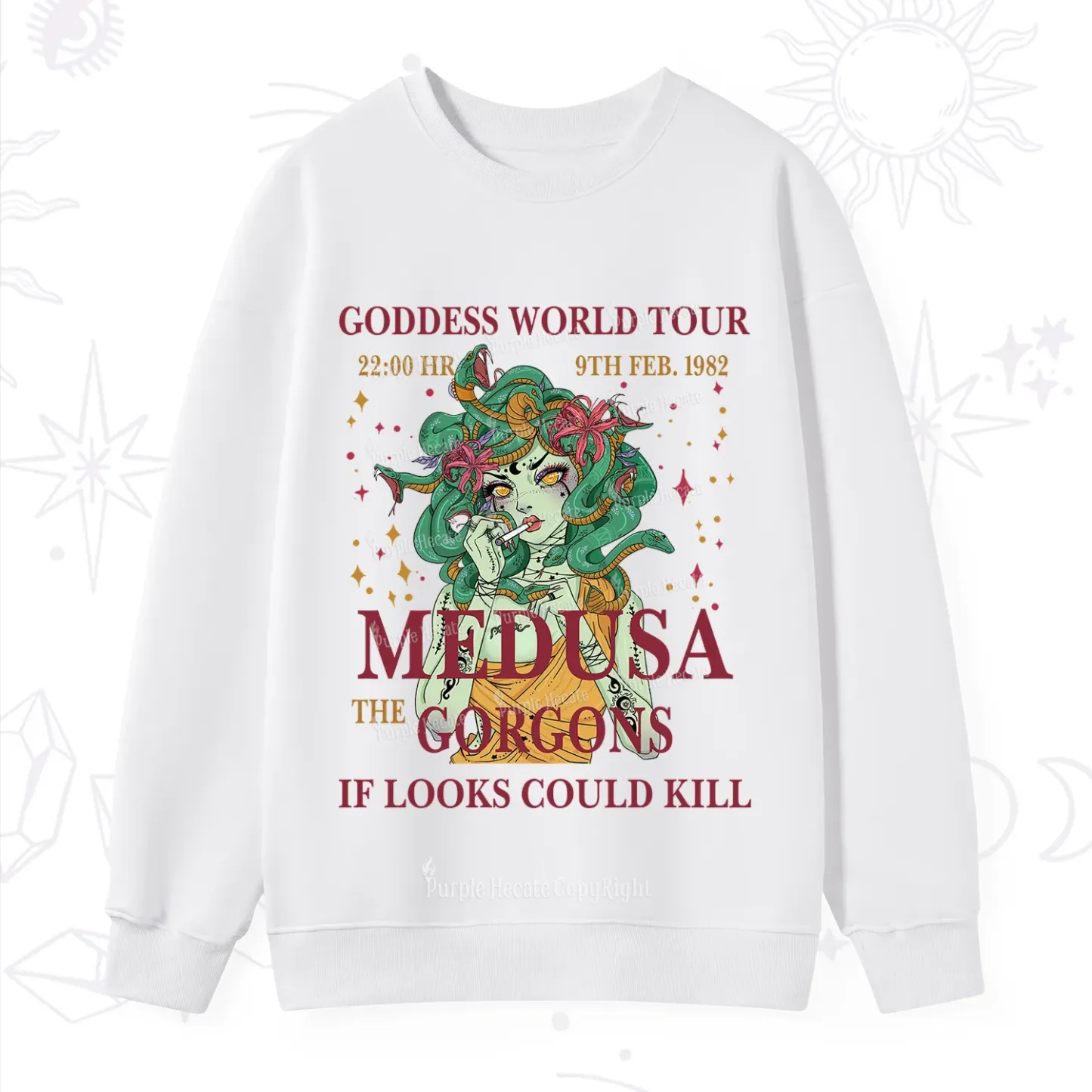Purplehecate Medusa The Gorgons Sweatshirt