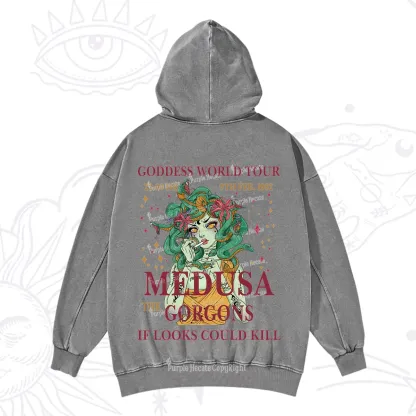 Purplehecate Medusa The Gorgons Washed Hoodie