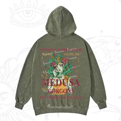 Purplehecate Medusa The Gorgons Washed Hoodie