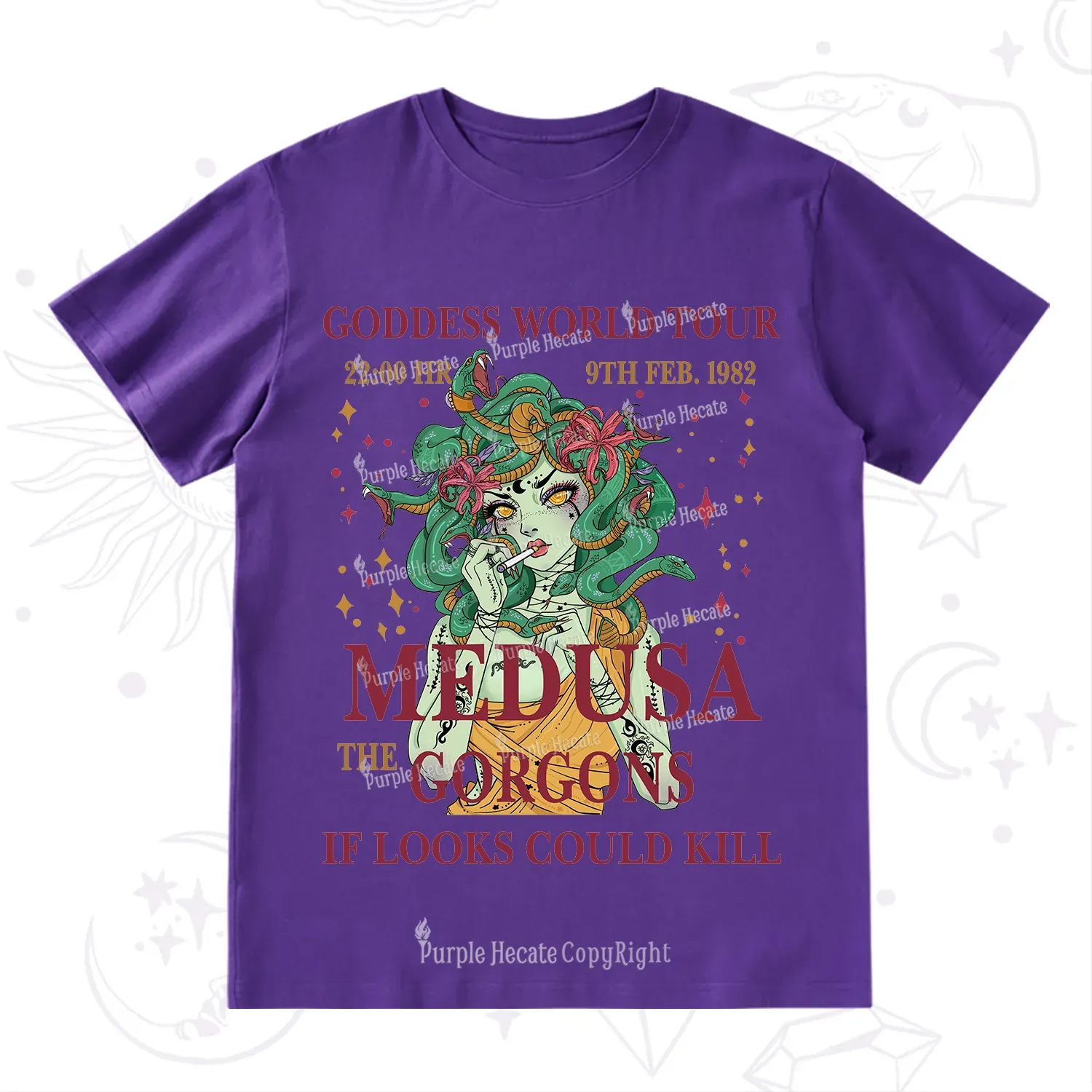 Purplehecate Medusa The Gorgons T-Shirt