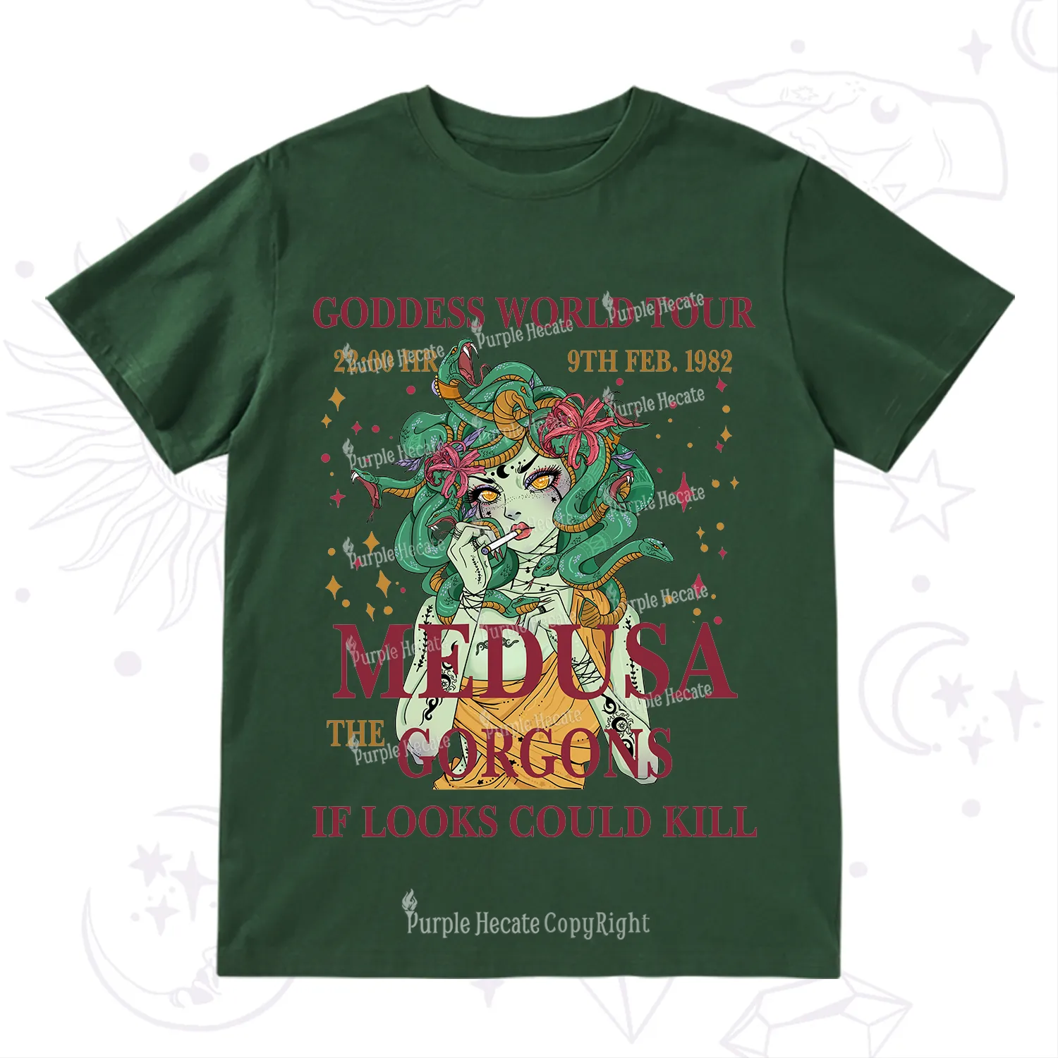 Purplehecate Medusa The Gorgons T-Shirt