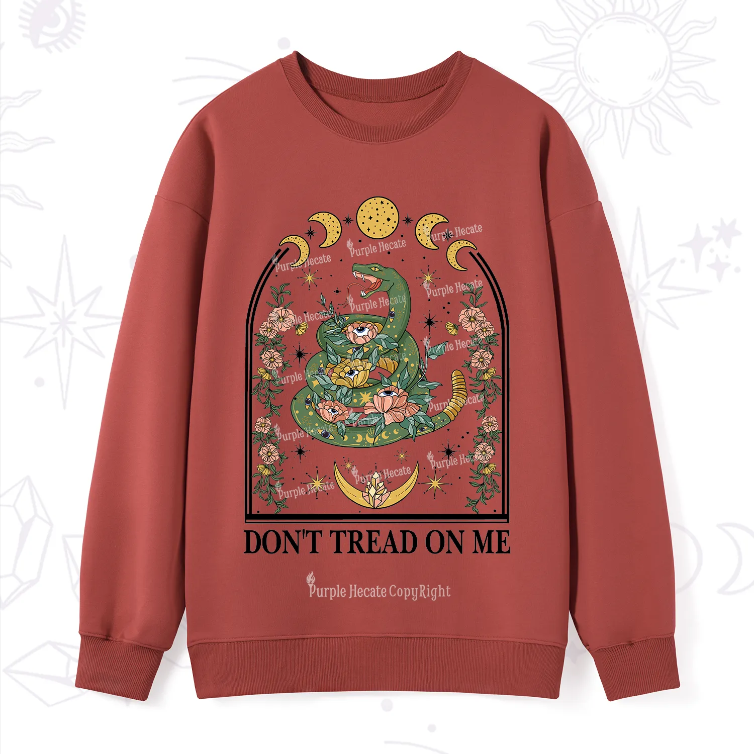Purplehecate Don't Tread On Me Sweatshirt