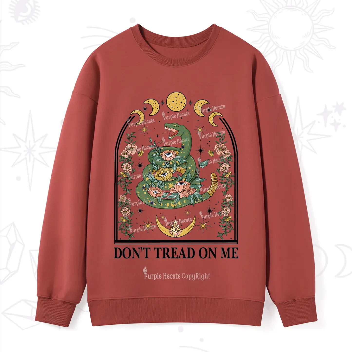 Purplehecate Don't Tread On Me Sweatshirt
