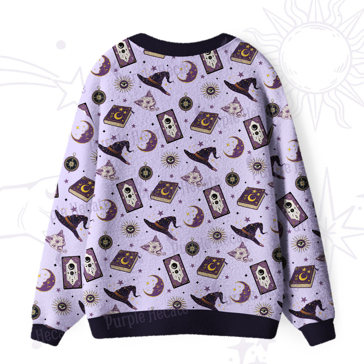 Purplehecate Celestial Witch Cardigan Ugly Cardigan Sweaters