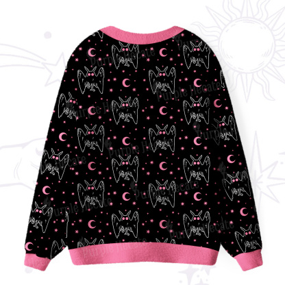 PurplehecateWitchy Mothman Night Ugly Cardigan Sweaters