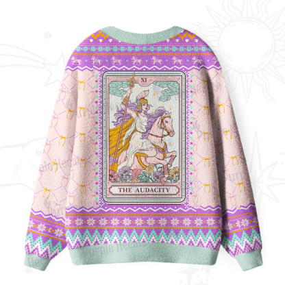 Purplehecate The Audacity Goddess Ugly Cardigan Sweaters