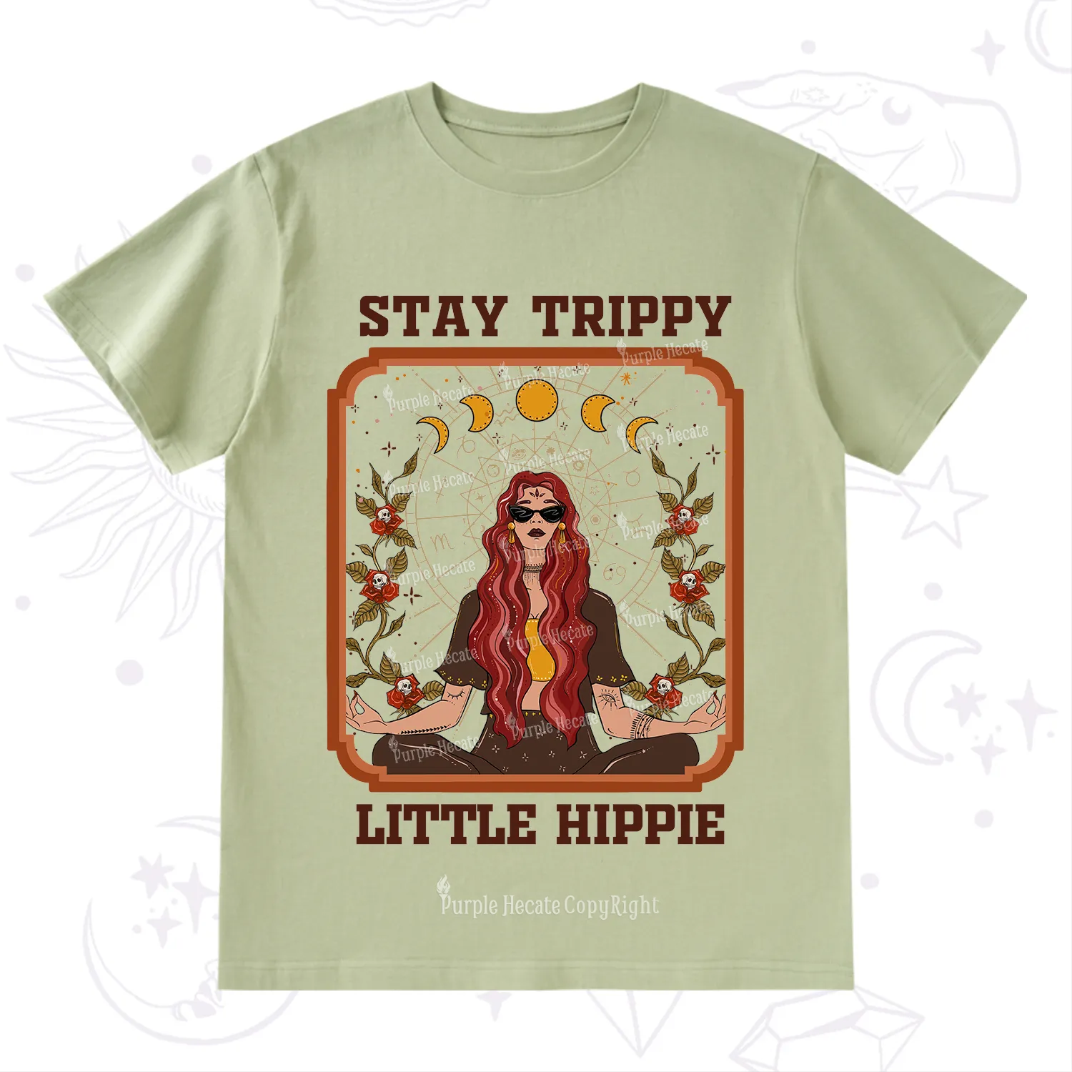 Purplehecate Stay Trippy Little Witchy Hippie T-Shirt