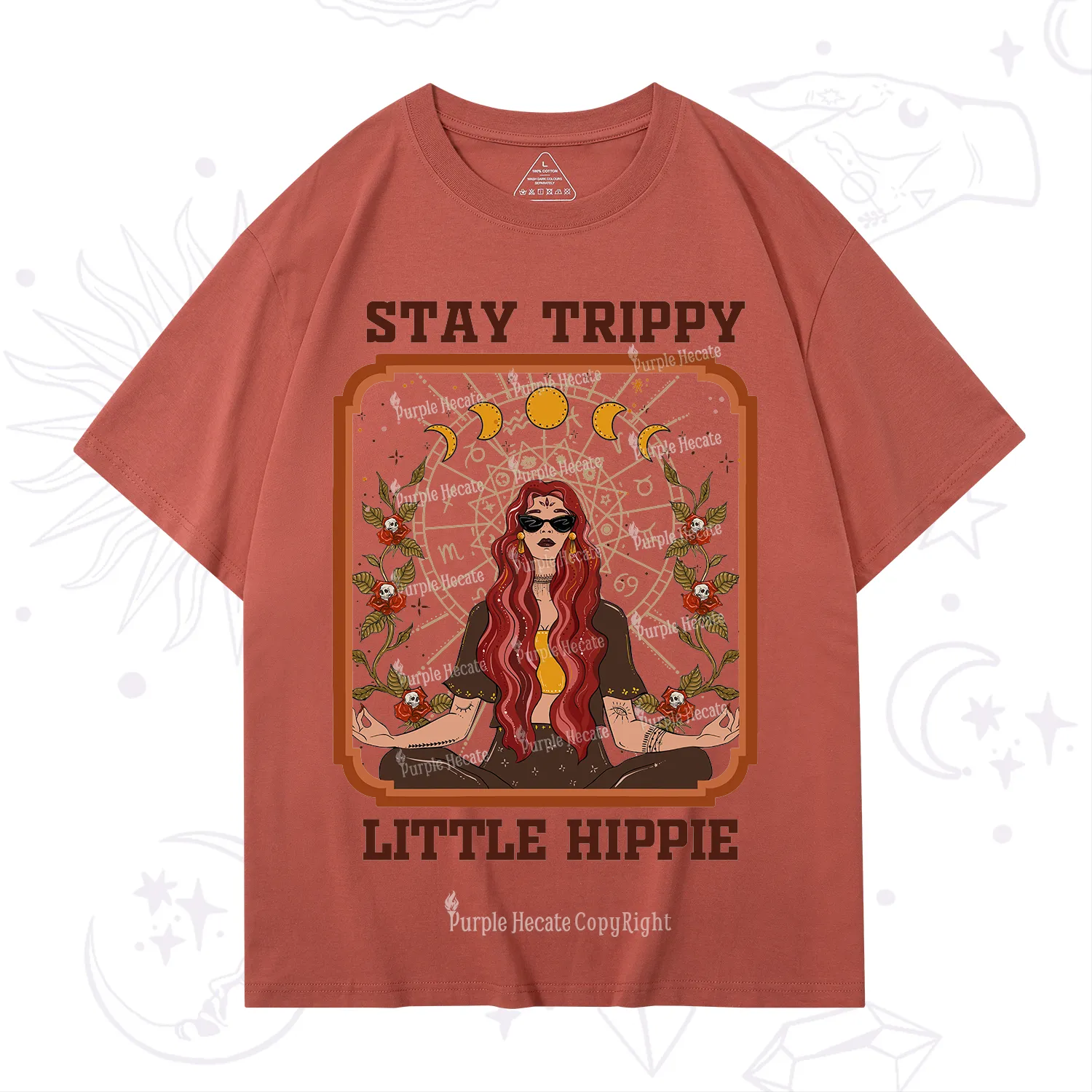 Purplehecate Stay Trippy Little Witchy Hippie T-Shirt