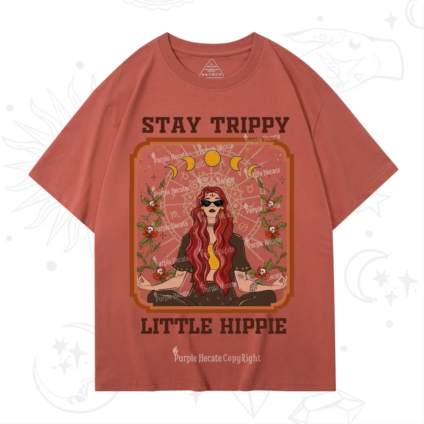Purplehecate Stay Trippy Little Witchy Hippie T-Shirt
