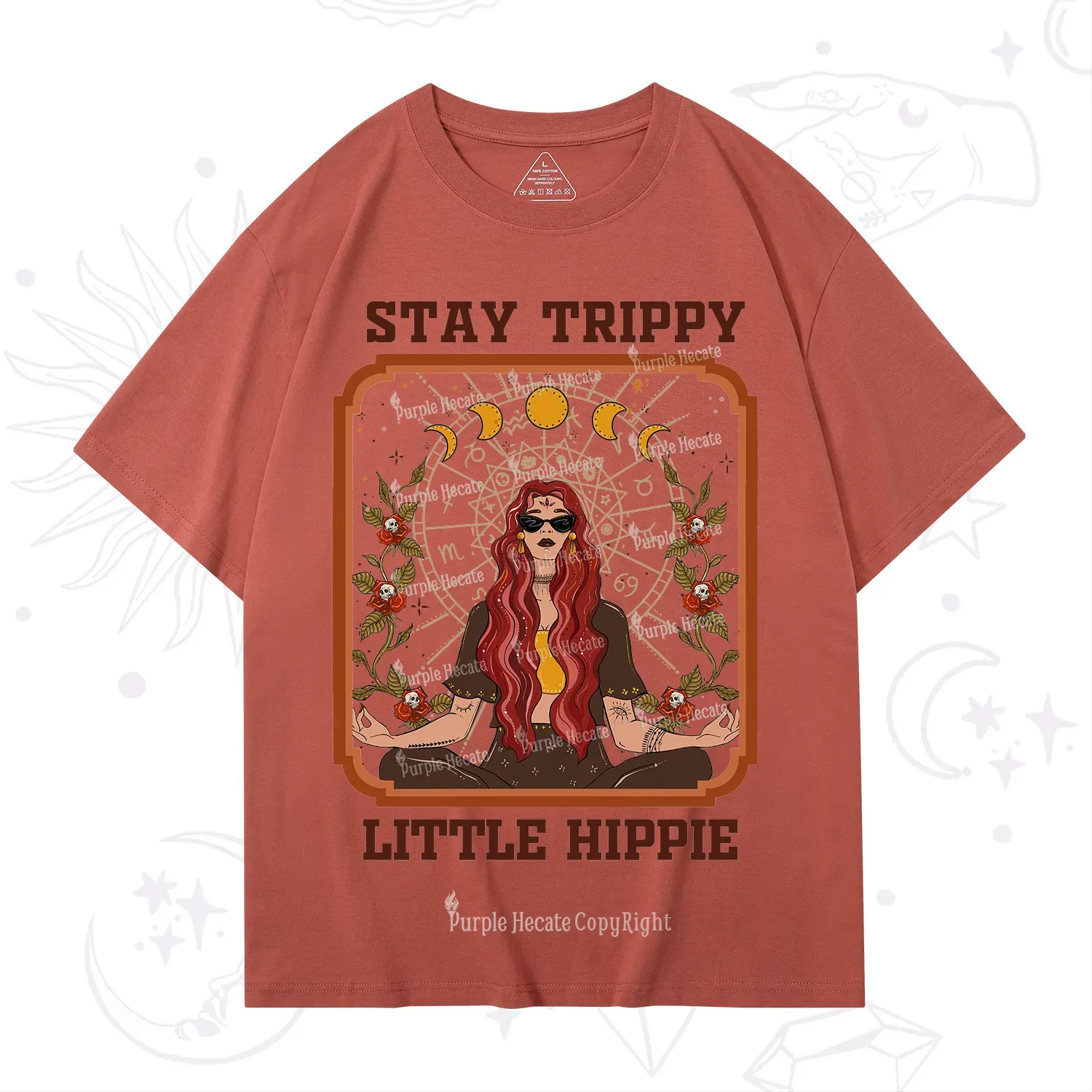 Purplehecate Stay Trippy Little Witchy Hippie T-Shirt