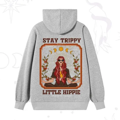 Purplehecate Stay Trippy Little Witchy Hippie Hoodie
