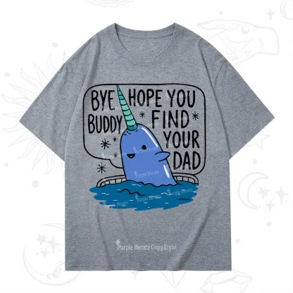 Purplehecate Good Luck Buddy Whale Christmas T-Shirt