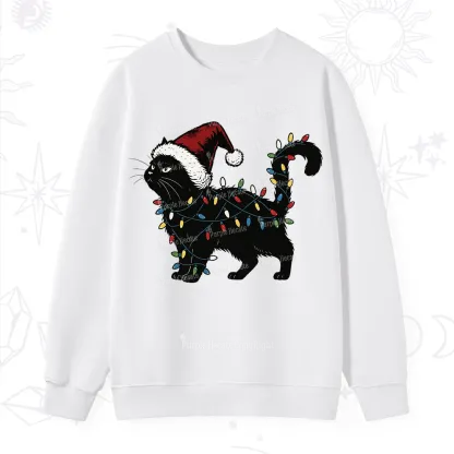 Purplehecate Cute Cat Christmas Sweatshirt