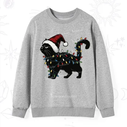 Purplehecate Cute Cat Christmas Sweatshirt