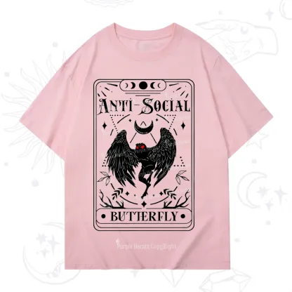 Purplehecate The Antisocial Butterfly Oracle Card T-Shirt