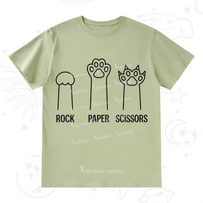 Purplehecate Rock Paper Scissors Cat Paw Edition T-Shirt