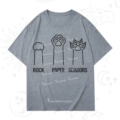 Purplehecate Rock Paper Scissors Cat Paw Edition T-Shirt