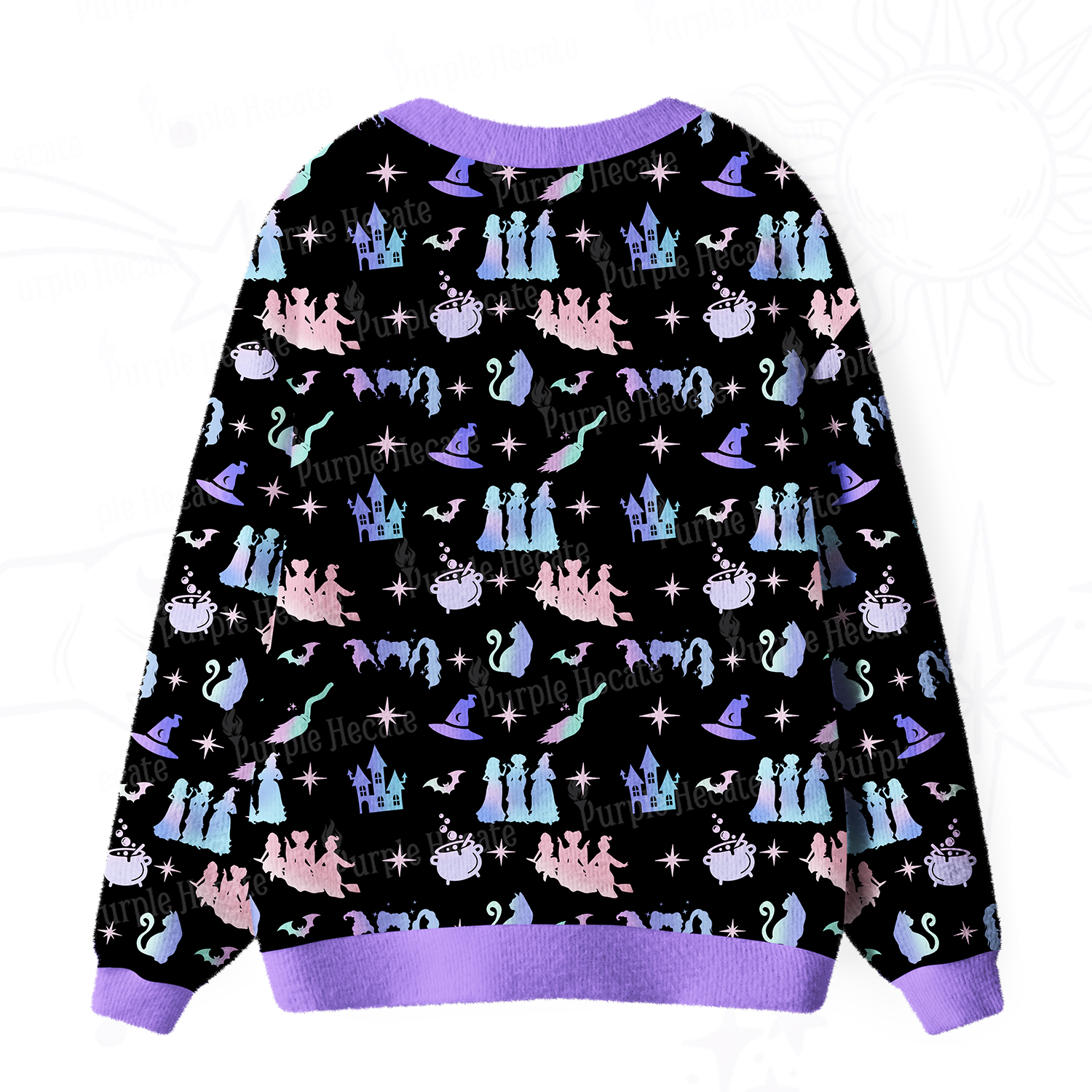 Purplehecate Spellbound Sisters Ugly Cardigan Sweaters