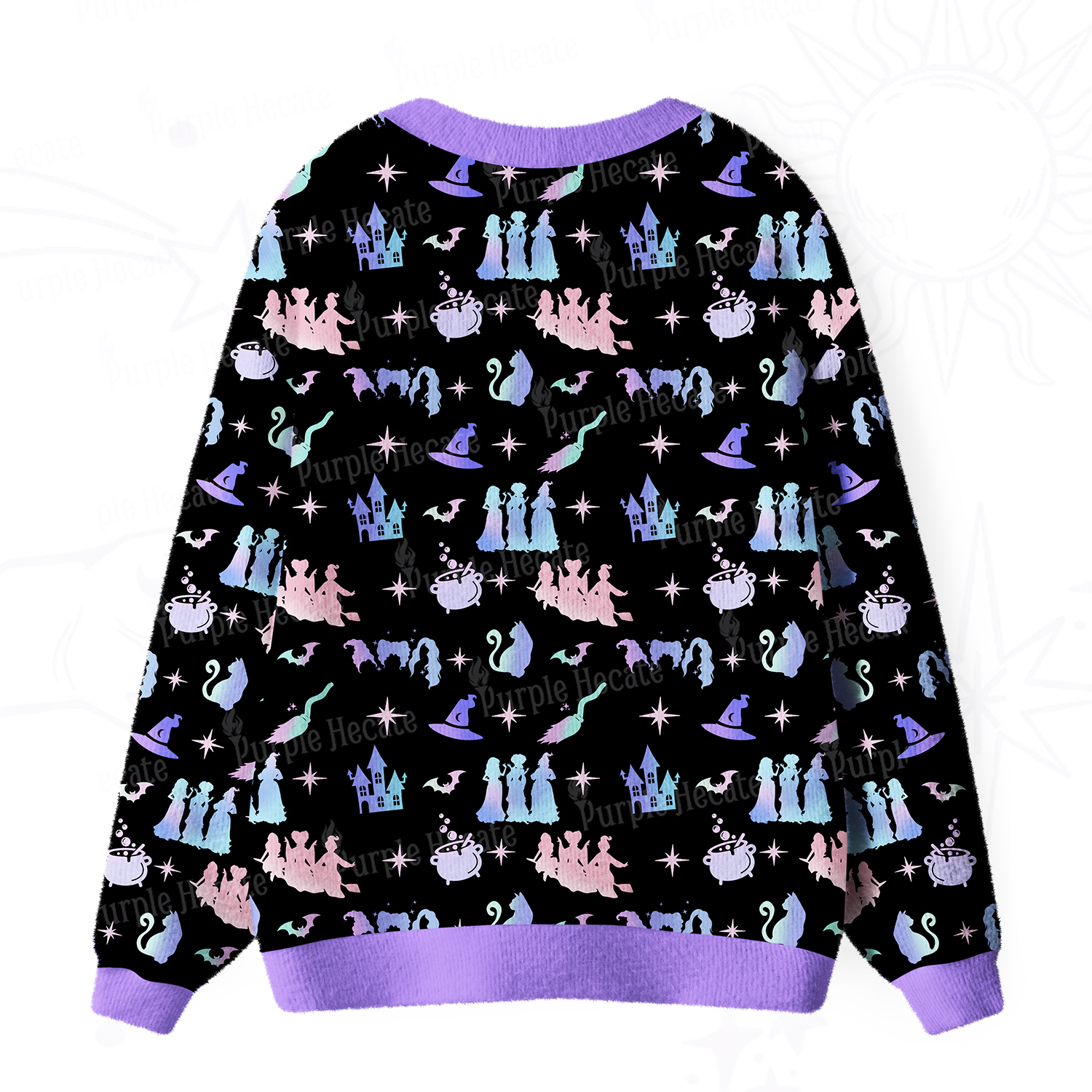 Purplehecate Spellbound Sisters Ugly Cardigan Sweaters