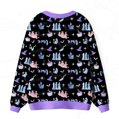Purplehecate Spellbound Sisters Ugly Cardigan Sweaters