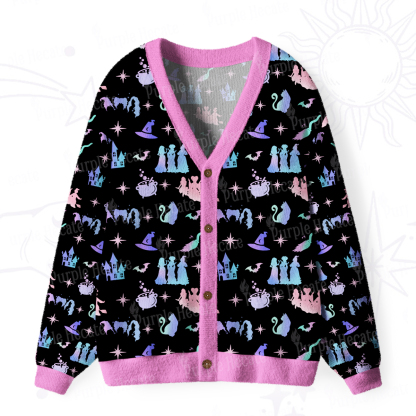 Purplehecate Spellbound Sisters Ugly Cardigan Sweaters