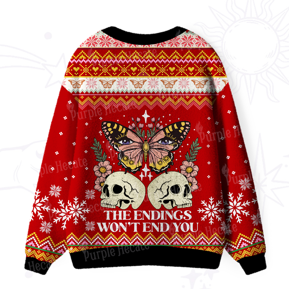 Purplehecate The Endings Won't End You Ugly Cardigan Sweaters