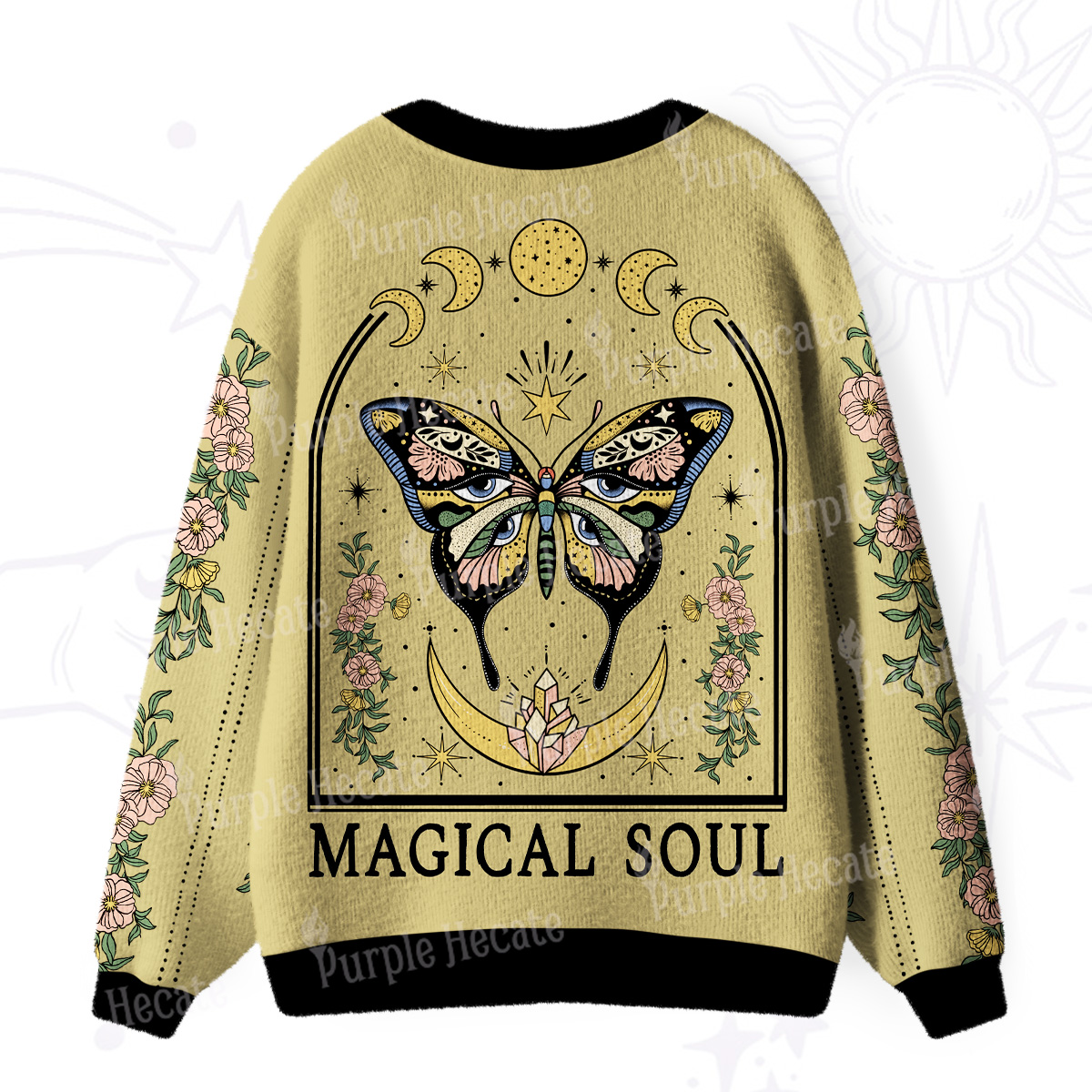 Purplehecate Magical Soul Ugly Cardigan Sweaters