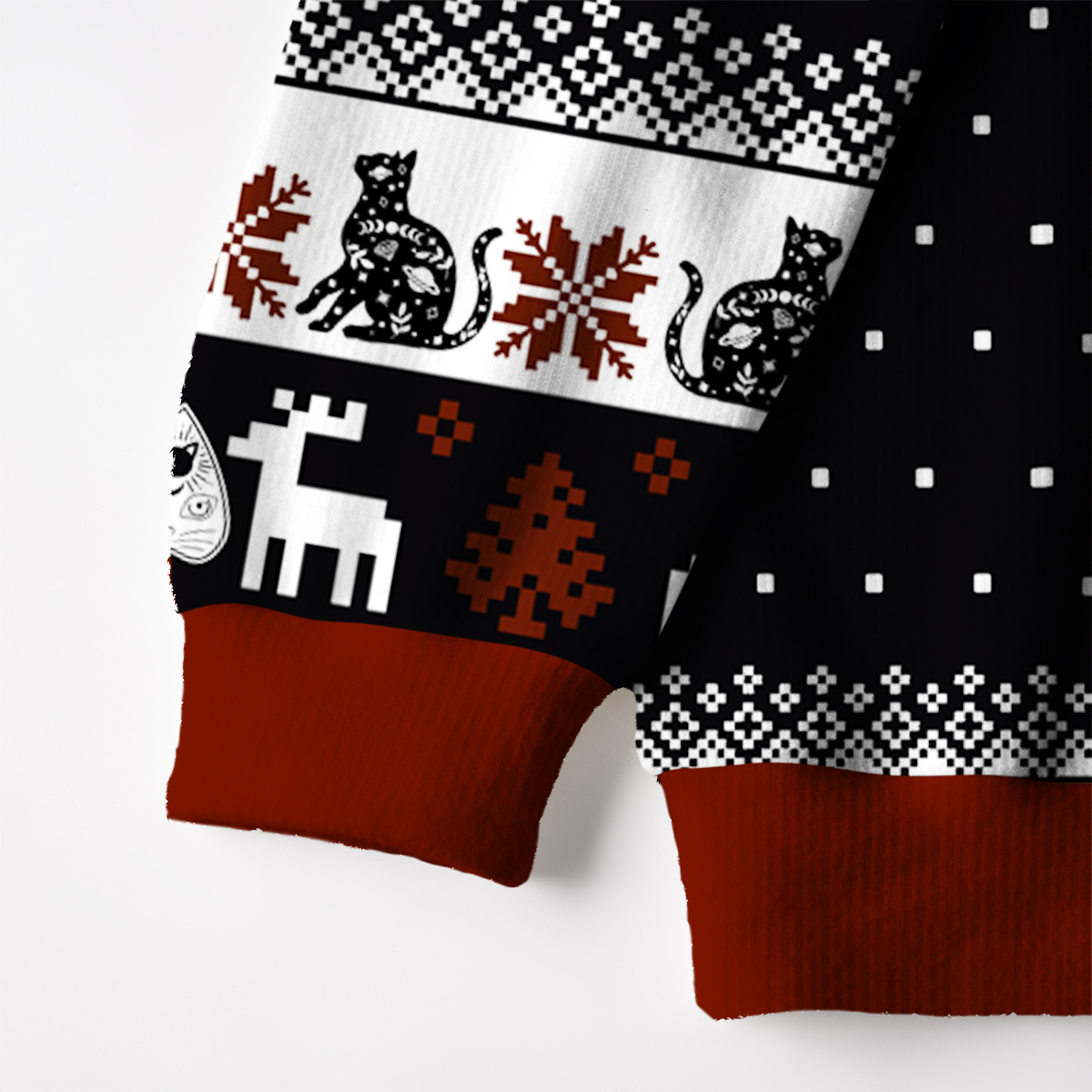 Purplehecate The Cat Goddess Bastet Ugly Cardigan Sweaters