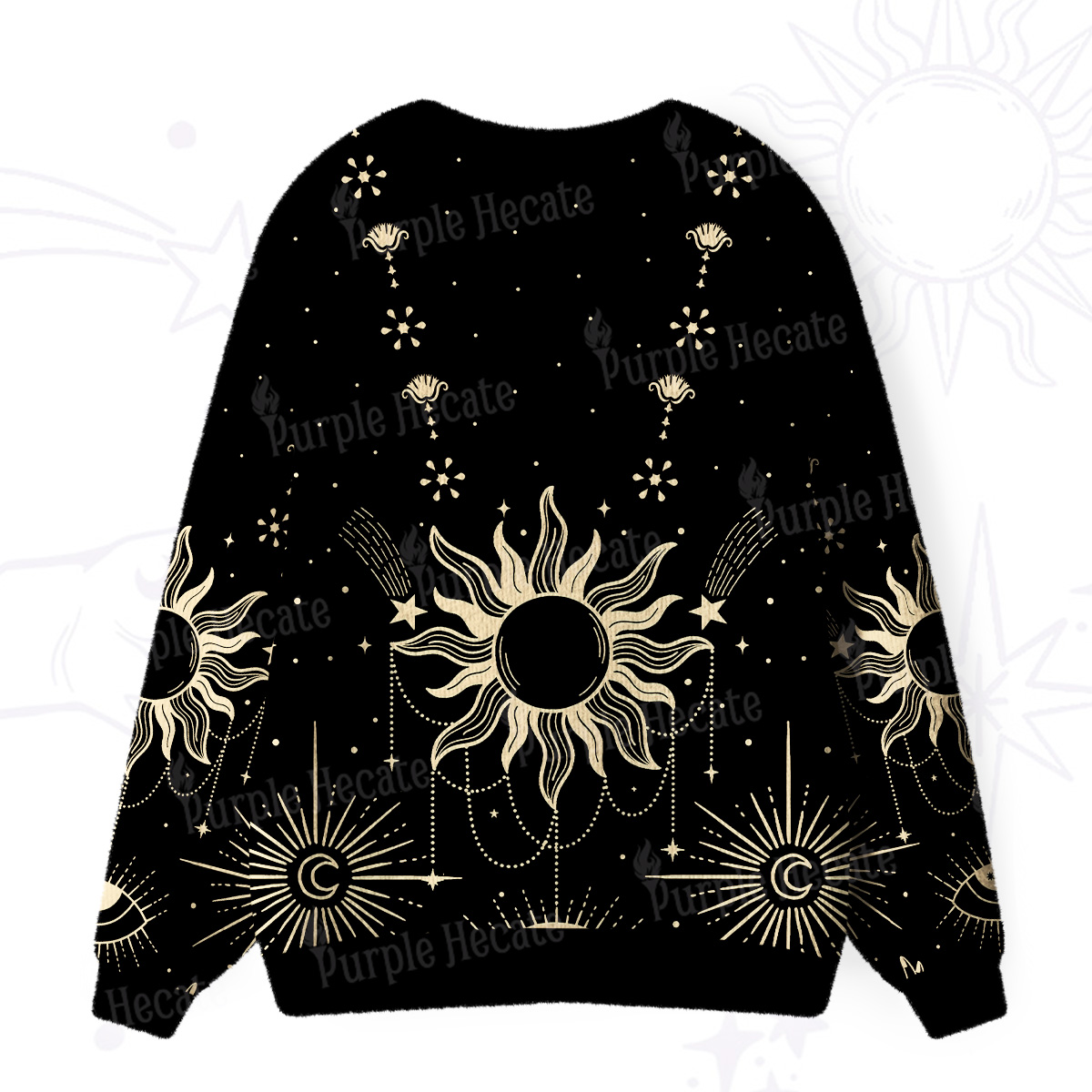 Purplehecate Solar Oracle Ugly Cardigan Sweaters