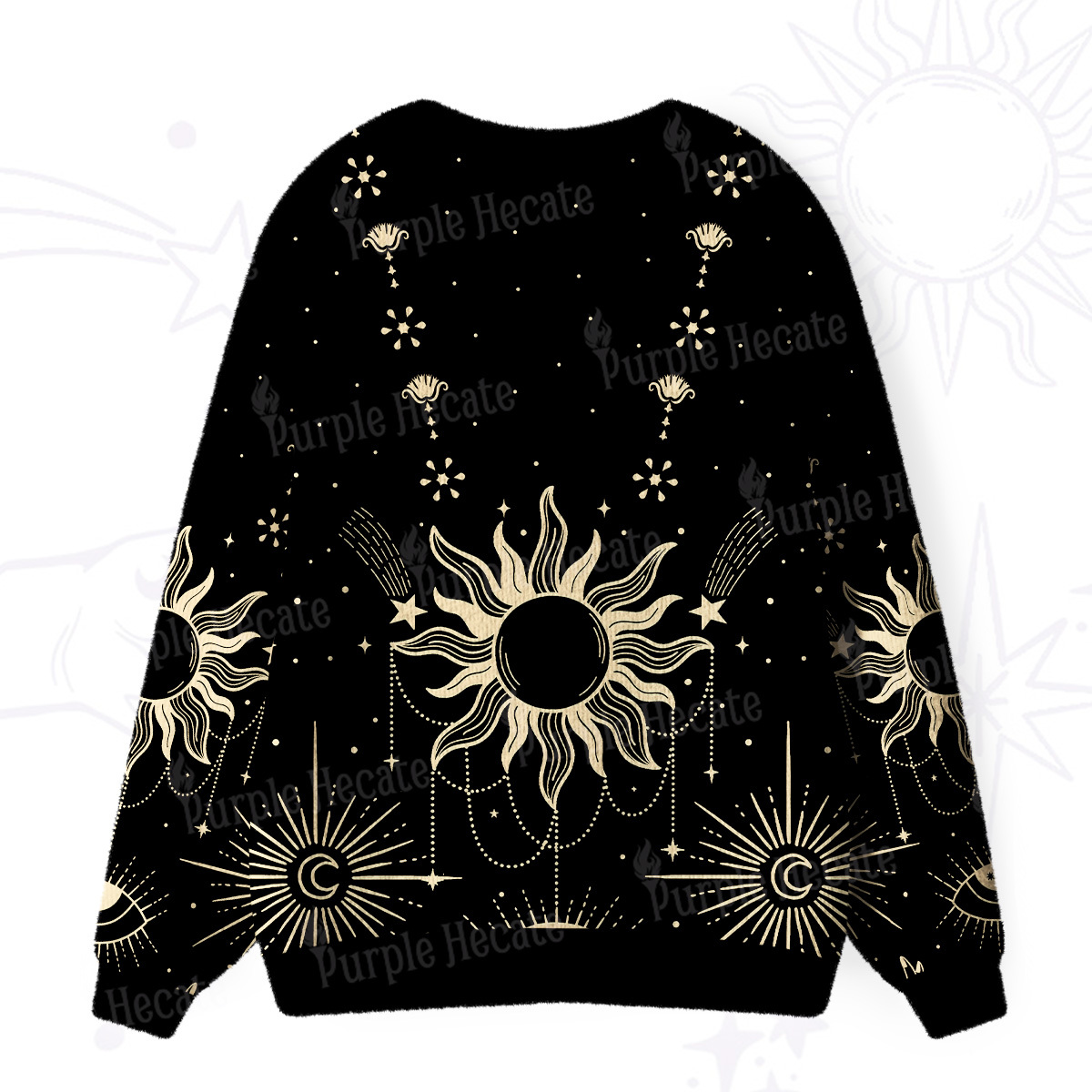 Purplehecate Solar Oracle Ugly Cardigan Sweaters